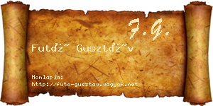 Futó Gusztáv névjegykártya