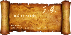 Futó Gusztáv névjegykártya